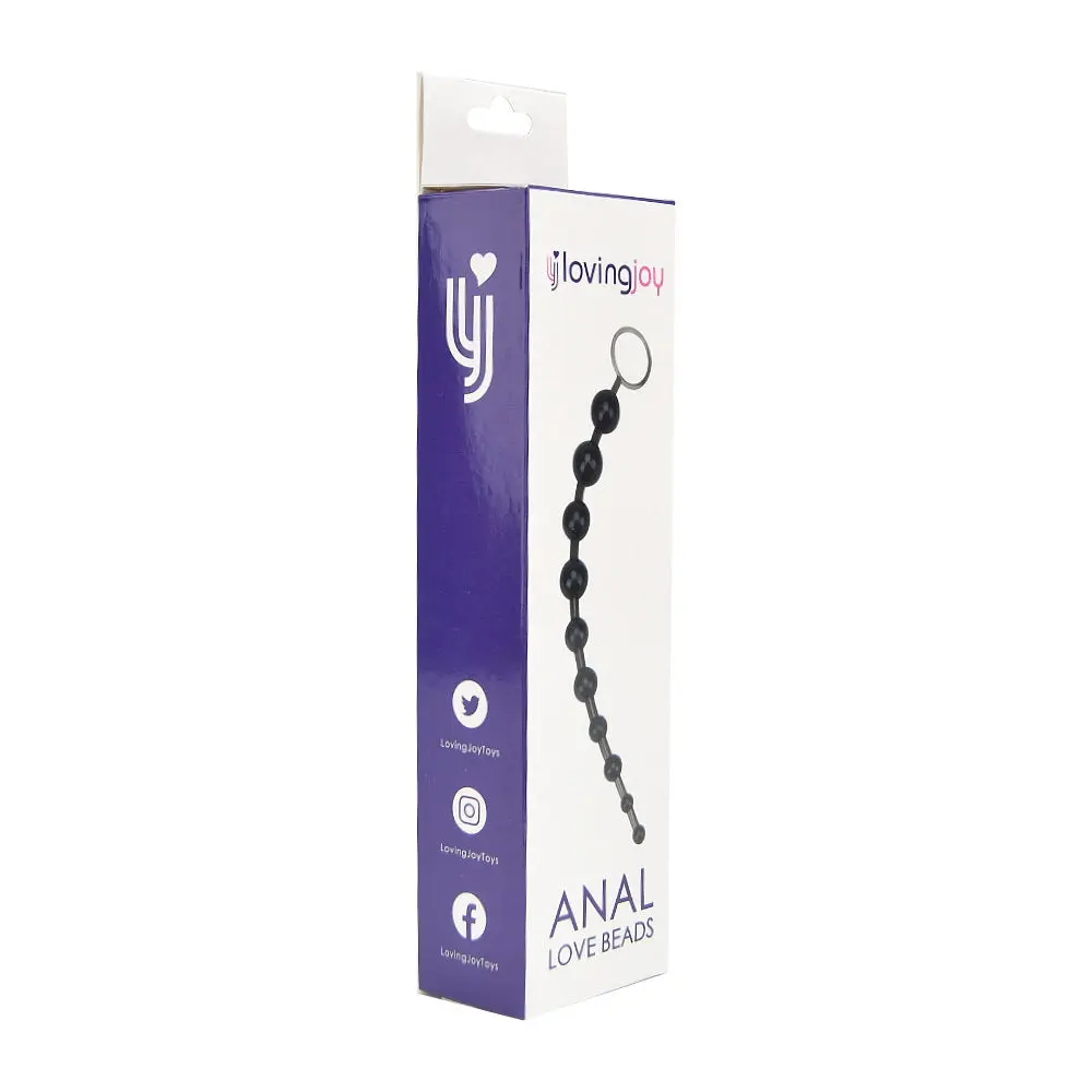 Loving Joy Anal Love Beads Black - Image 3