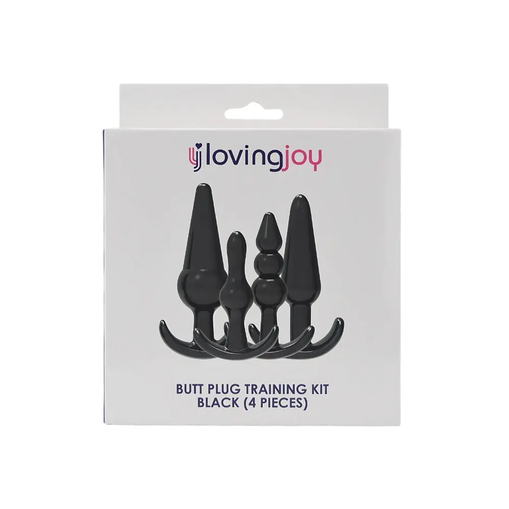 Loving Joy Butt Anal Plug Training Kit Black - Image 10