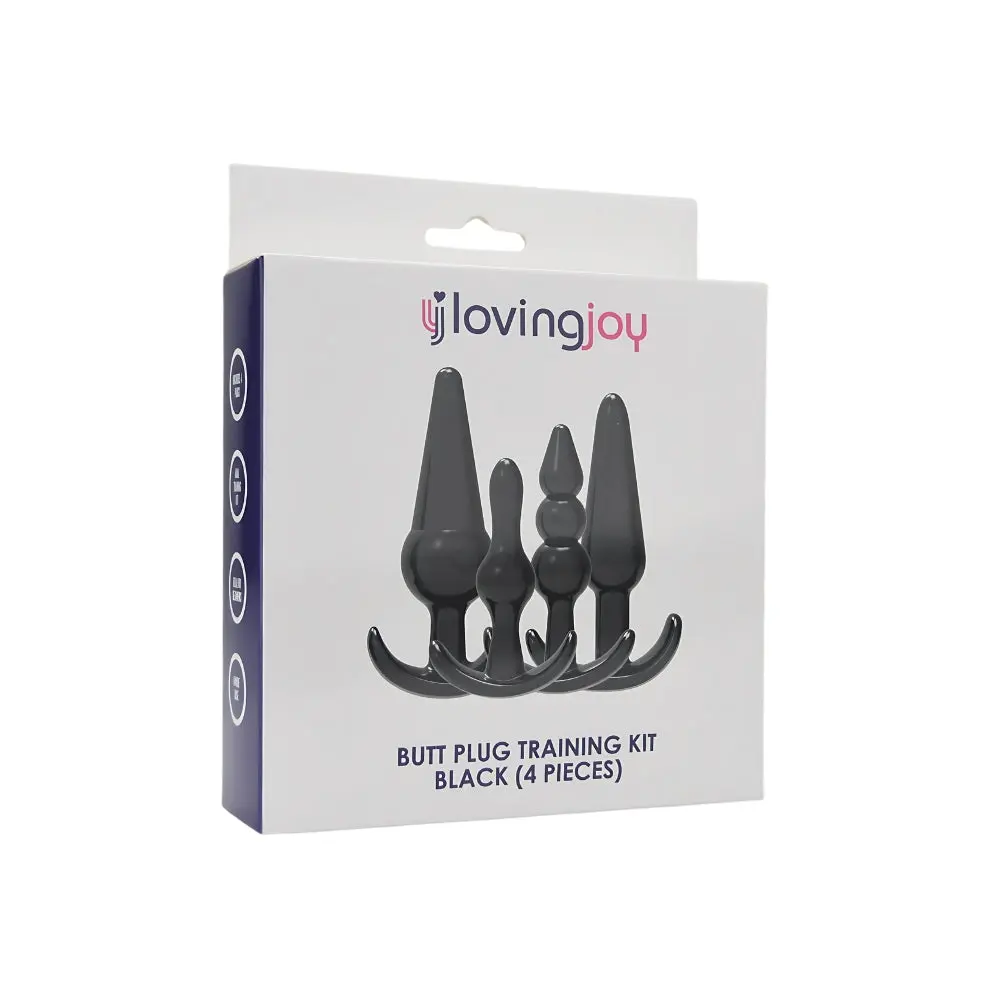 Loving Joy Butt Anal Plug Training Kit Black - Image 11