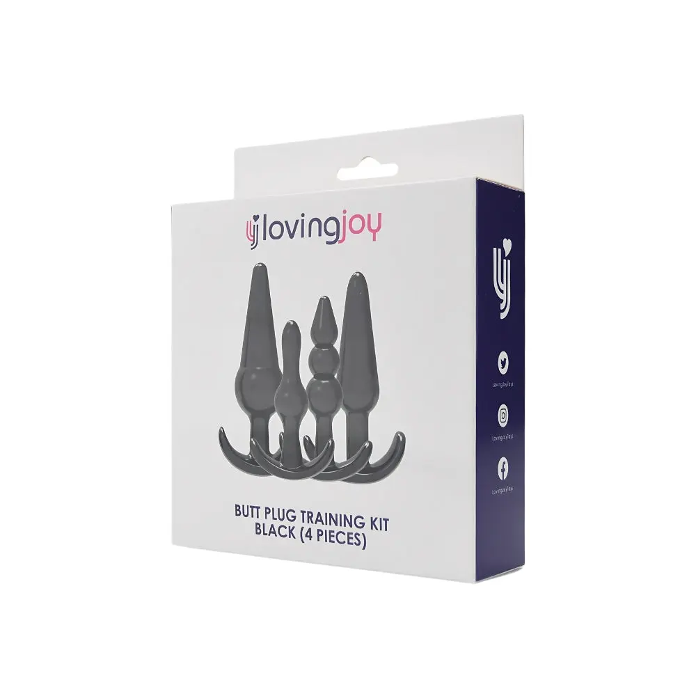 Loving Joy Butt Anal Plug Training Kit Black - Image 12