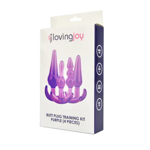 Loving Joy Butt Anal Plug Training Kit Purple - Image 7