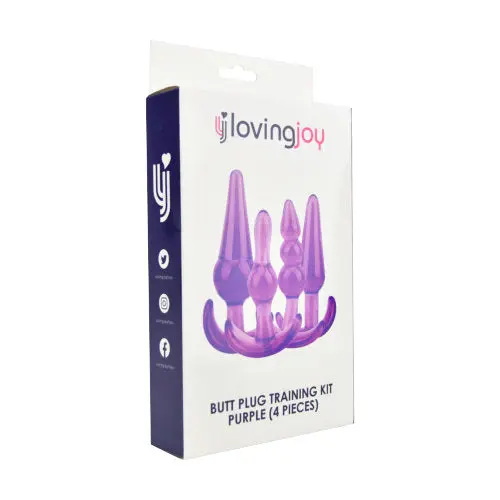 Loving Joy Butt Anal Plug Training Kit Purple - Image 8