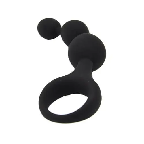 Loving Joy Triple Ripple Anal Beads-Black - Image 4
