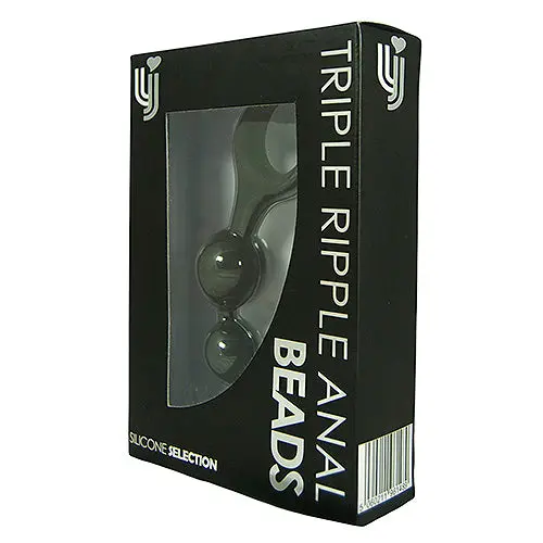 Loving Joy Triple Ripple Anal Beads-Black - Image 8