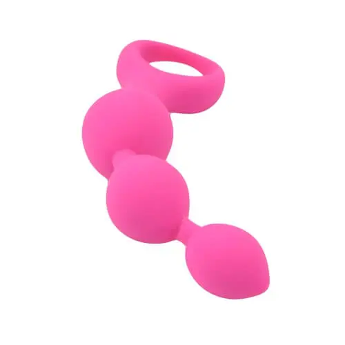 Loving Joy Triple Ripple Anal Beads-Pink - Image 5