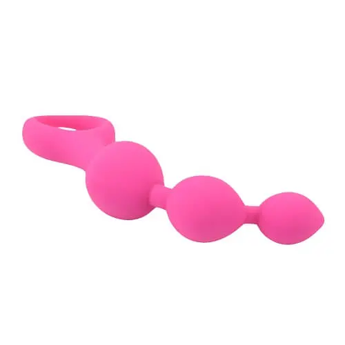 Loving Joy Triple Ripple Anal Beads-Pink - Image 6