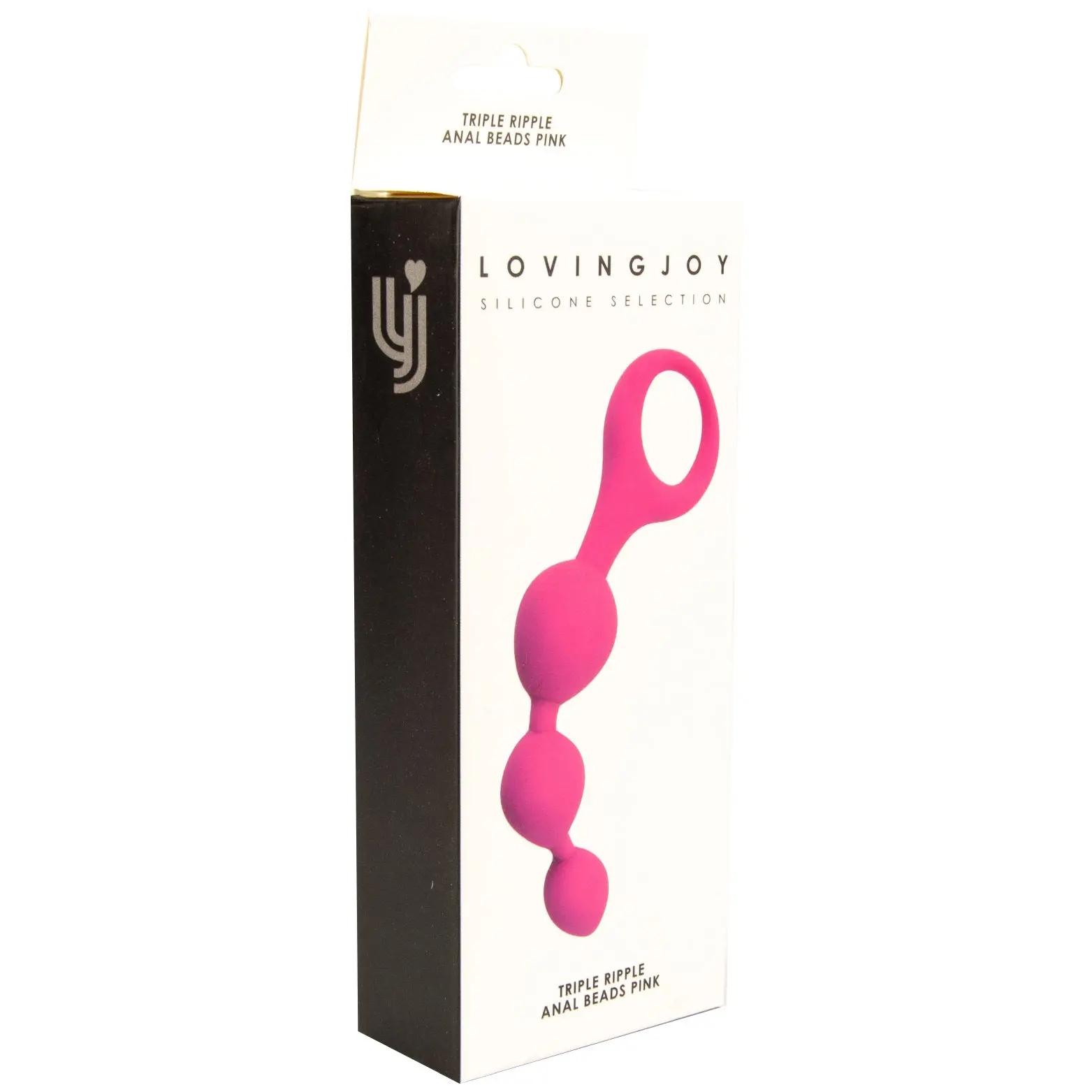 Loving Joy Triple Ripple Anal Beads-Pink - Image 9