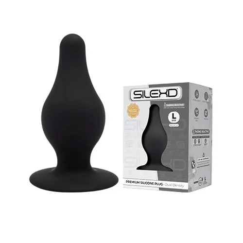 SILEXD Dual Density Tapered Silicone Butt Anal Plug Large - Image 3