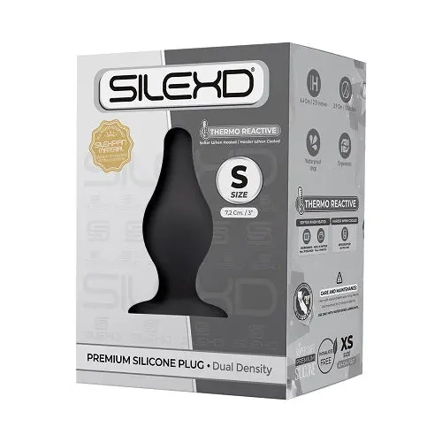 SILEXD Dual Density Tapered Silicone Butt Anal Plug Small - Image 3