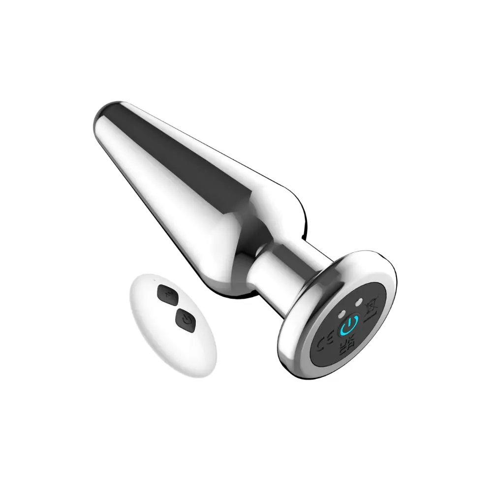 Toosh Remote Controlled Metal Vibrating Butt Anal Plug 9.7cm x 3.5cm - Image 4