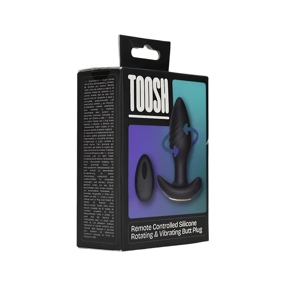 Toosh Remote Controlled Silicone Rotating & Vibrating Butt Anal Plug 10.5cm x 3.5cm - Image 11
