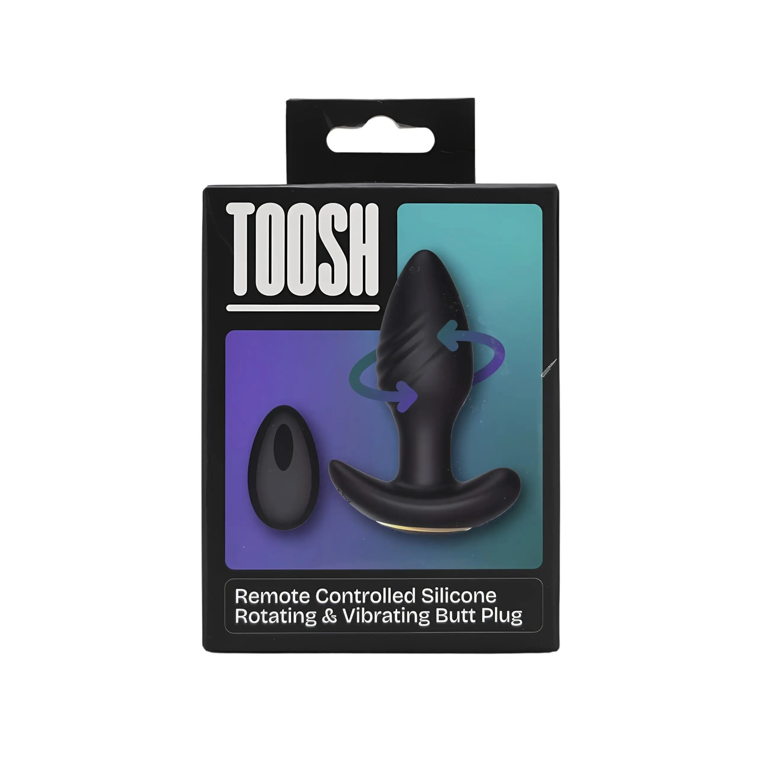 Toosh Remote Controlled Silicone Rotating & Vibrating Butt Anal Plug 10.5cm x 3.5cm - Image 12