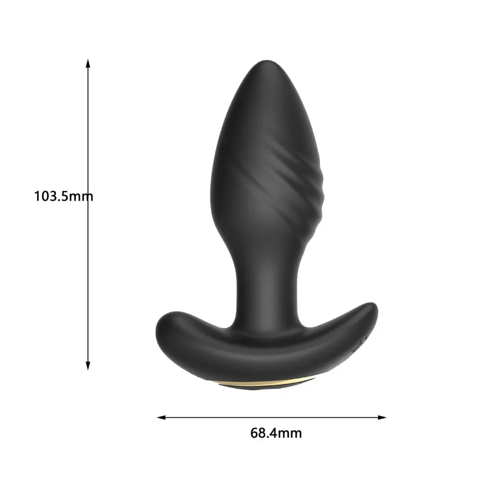 Toosh Remote Controlled Silicone Rotating & Vibrating Butt Anal Plug 10.5cm x 3.5cm - Image 8