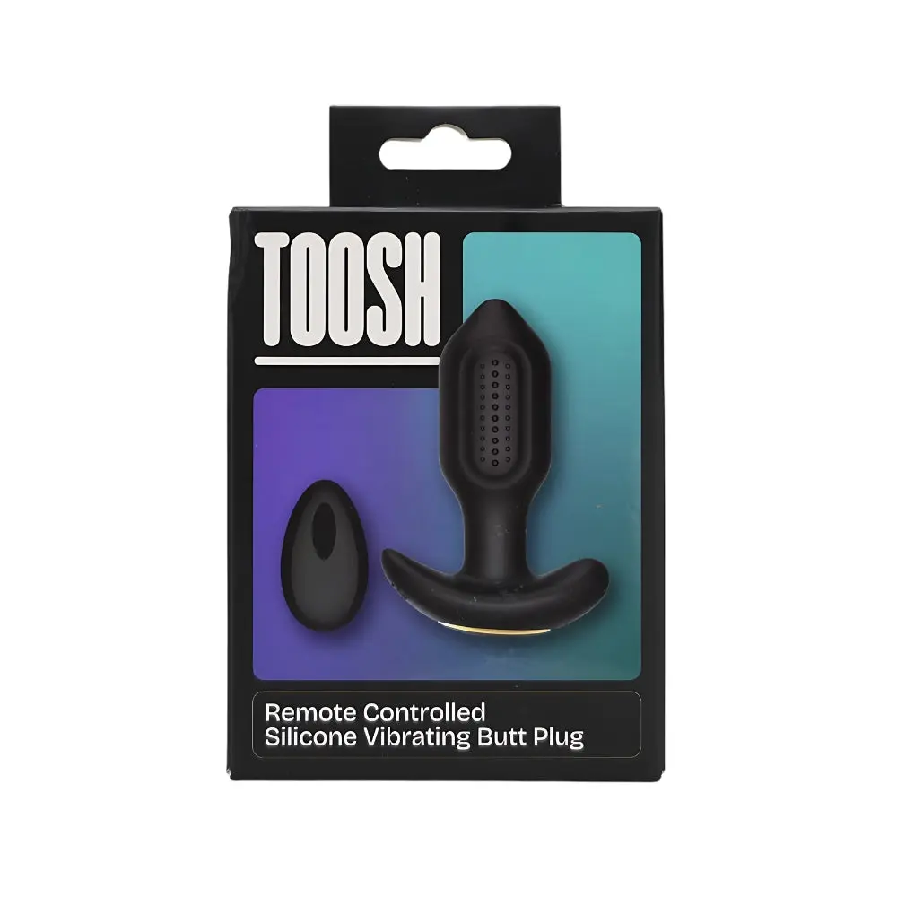 Toosh Remote Controlled Silicone Vibrating Butt Anal Plug 10.5cm x 3.5cm - Image 3