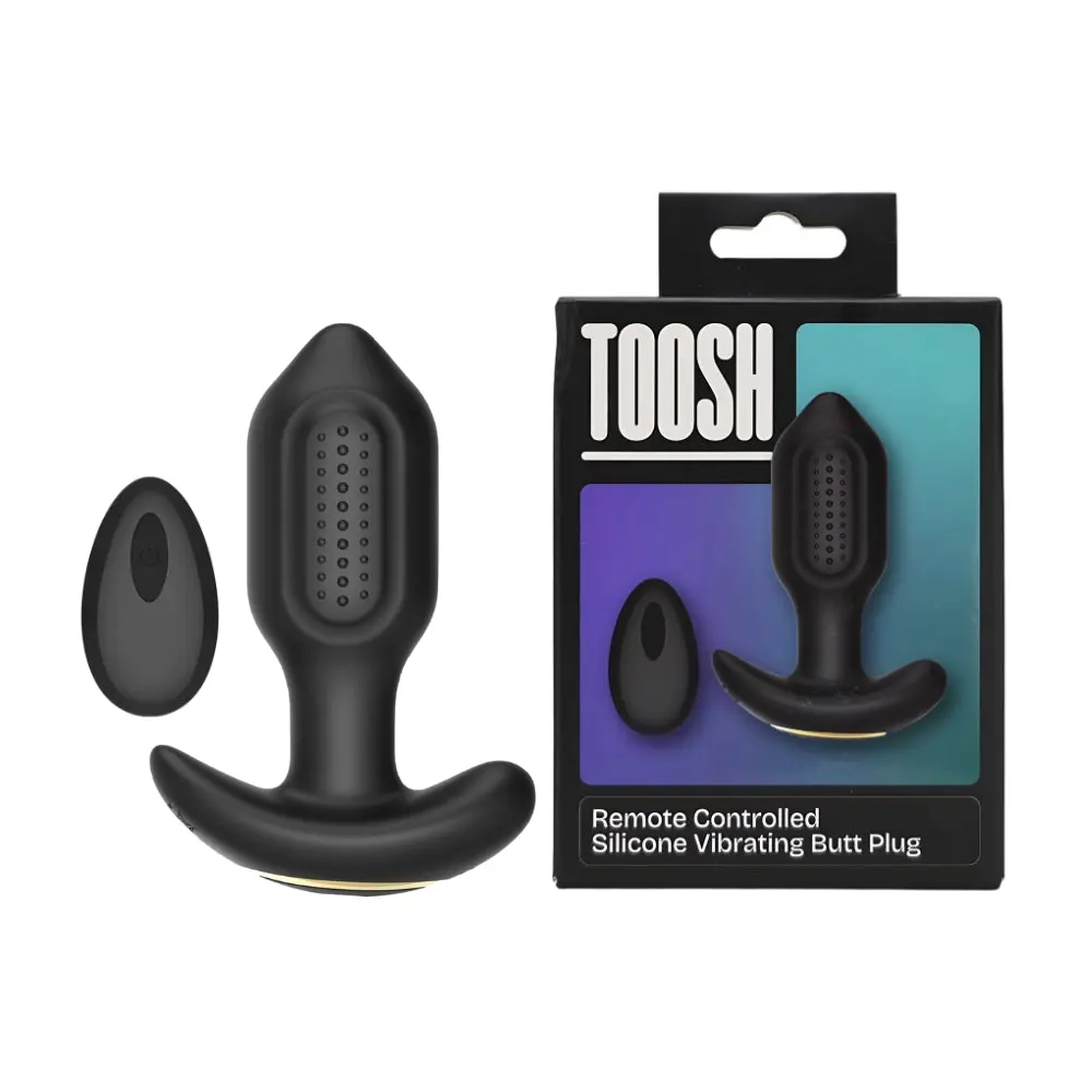 Toosh Remote Controlled Silicone Vibrating Butt Anal Plug 10.5cm x 3.5cm - Image 4